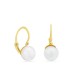 Pendientes de oro amarillo 9K con perla 6 mm