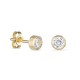 Pendientes de oro amarillo de 18K con circonita en chatón