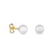 Pendientes de oro amarillo de 18K con perla de 5 mm