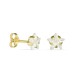 Brincos em ouro amarelo 18K com estrela de zircónia