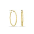 Brincos de argola 25 mm em ouro amarelo 18K entrelaçados