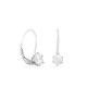 Brincos de argola 15 mm em ouro branco 18K com zircónias