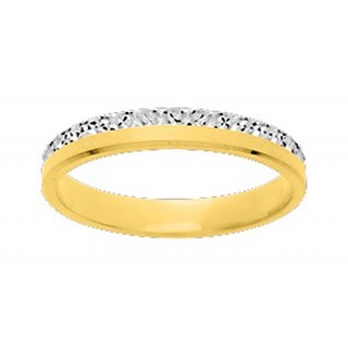 Anillo bañado en oro de 3MM