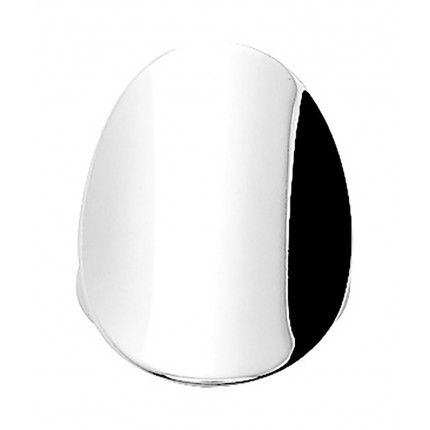 Anillo de plata ovalado