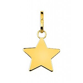 Pendente folheada a ouro amarelo com estrela