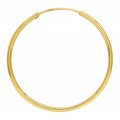 Brincos folheados a ouro 45mm x 2mm