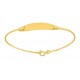 Collar de plata rodiada de 42 cm con medio círculo