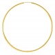 Brincos de aro folheado a ouro de 70 mm x 2 mm