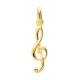 Pendente folheado a ouro amarelo com símbolo musical