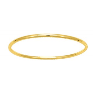 Pulseira folheada a ouro rígida 3 mm