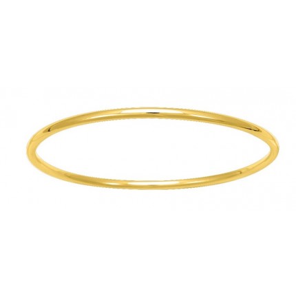 Pulseira folheada a ouro rígida 3 mm