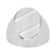 Anillo sello plata lapidado para caballero