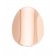 Anel folheado a ouro rosa design oval