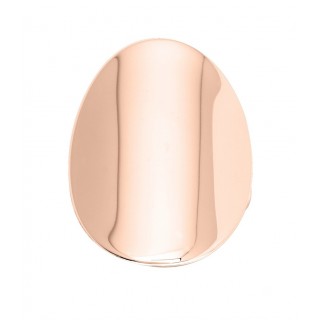 Anel folheado a ouro rosa design oval