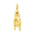Pendente em ouro amarelo de 9k mão da sorte