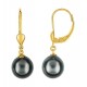 Pendientes de oro amarillo de 9K con perla Tahiti