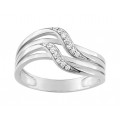 Anel ouro branco de 9K