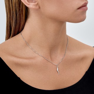 Colgante de plata pimiento suerte