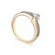 Anillo bañado en oro con circonitas Oro Vivo