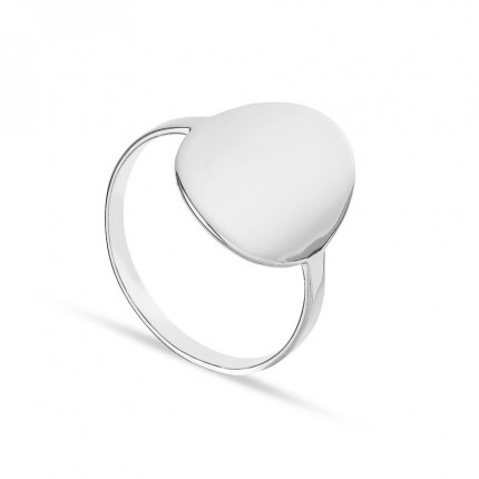 Anillo de plata con chapa oval Oro Vivo