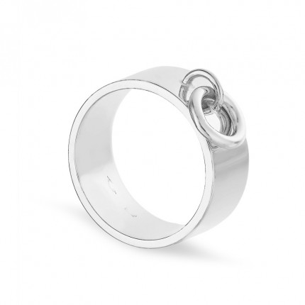 Anillo de plata con colgante Oro Vivo