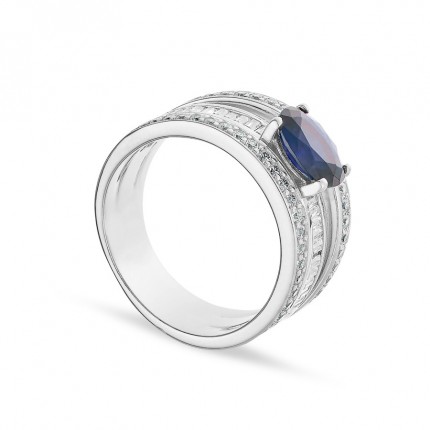 Anillo de plata con 3 aros Oro Vivo
