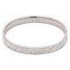 Pulsera de acero rígida con glitter