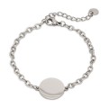 Pulseira de em aço com chapa de 16+3 cm