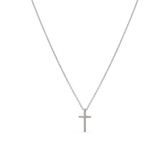 Collar de acero con cruz 40+5 cm