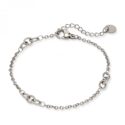 Pulsera de acero con 3 eslabones 16+3 cm