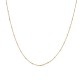 Cadena de acero barbada con anillas 38+5 cm en dorado