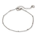 Pulseira de em aço com bolinhas de 16 cm