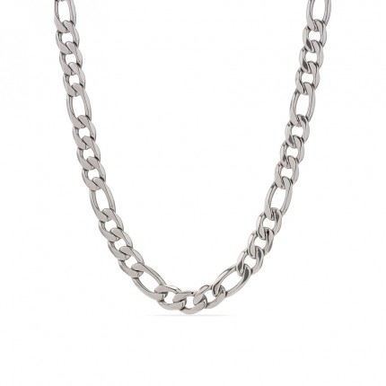 Collar de cadena para caballero en acero