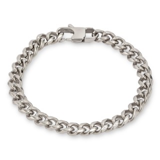 Pulsera de cadena en acero 21 cm para caballero