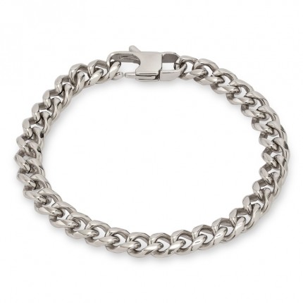 Pulseira de corrente em aço 21 cm masculino