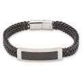 Pulsera con rectángulo en el centro para caballero en acero