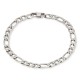 Pulseira de homem 3x1 em aço de 21 cm