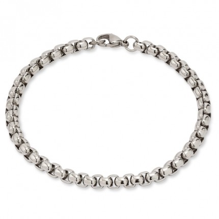 Pulseira de aço tipo rolo 21 cm masculino