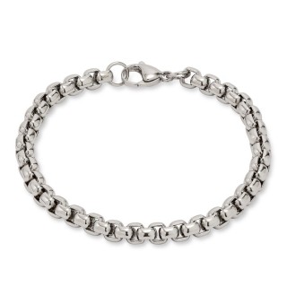 Pulsera rolo de acero 21 cm para caballero