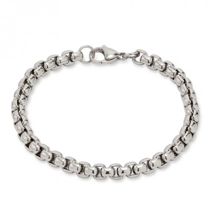 Pulsera rolo de acero 21 cm para caballero