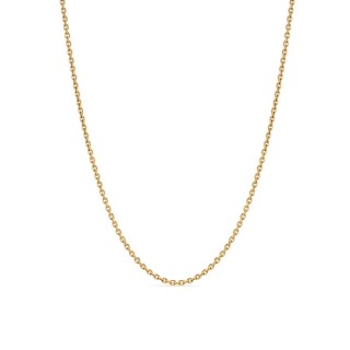 Cadena forzada de acero dorado