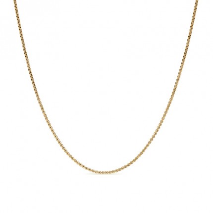 Collar de acero dorado