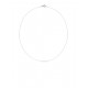 Collar de hilo de pescar con cierre en plata