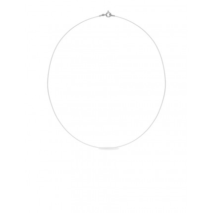 Colar em nylon  42cm com fecho em prata