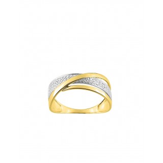 Anillo de oro amarillo 9K y diamantes 0.03 ct