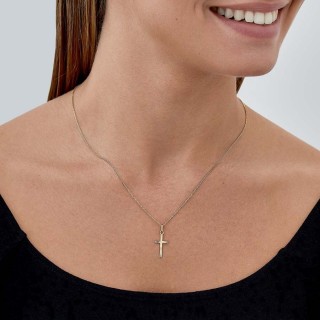 Pendente em ouro amarelo 18K com cruz