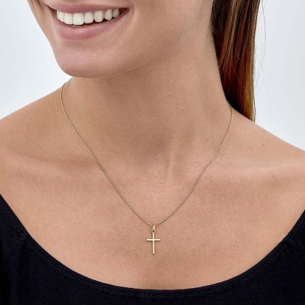Pendente em ouro amarelo 18K cruz