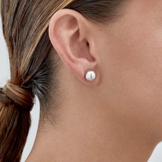 Pendientes de plata en forma de bola 10MM