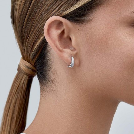 Pendientes de plata circonita