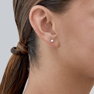 Pendientes de plata con perlas cultivadas 4MM